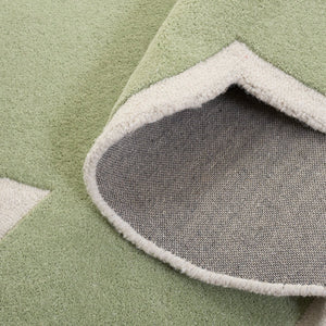 Safavieh Safavieh Wool Area Rug In Sage And Ivory — Hand-Tufted Minimalist Solid Design For Calm Rooms 5'-0" x 8'-0" SFK913W-5S
