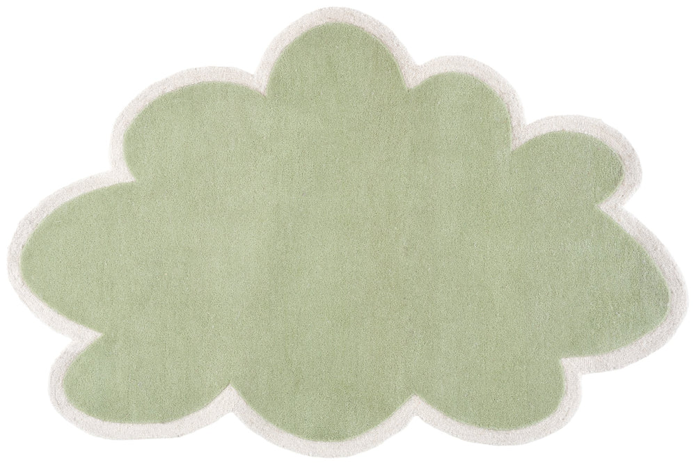 Safavieh Safavieh Wool Area Rug In Sage And Ivory — Hand-Tufted Minimalist Solid Design For Calm Rooms 5'-0" x 8'-0" SFK913W-5S