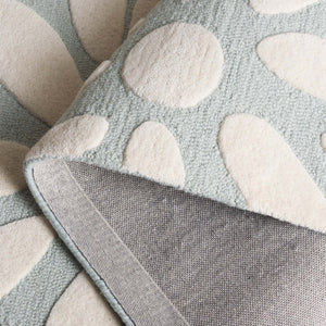 Safavieh Safavieh Kids Hand-tufted Area Rug: Cozy Teal And Ivory Floral Design For Playrooms And Bedrooms Teal ,Ivory Wool Pile Sfk914j-4