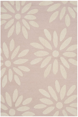 Safavieh Safavieh Hand‑Tufted Pink Daisy Wool Runner — Low Pile Floral Hallway Rug, Durable & Soft 2'-6" x 6'-0" SFK914P-26