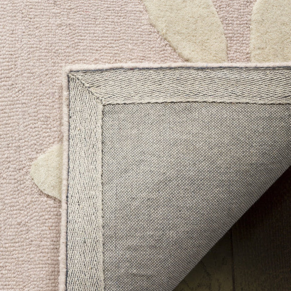 Safavieh Safavieh Hand-Tufted Pink Daisy Wool Rug — Soft Low-Profile Ivory Floral Accent For Kids Rooms 9'-0" x 12'-0" SFK914P-9
