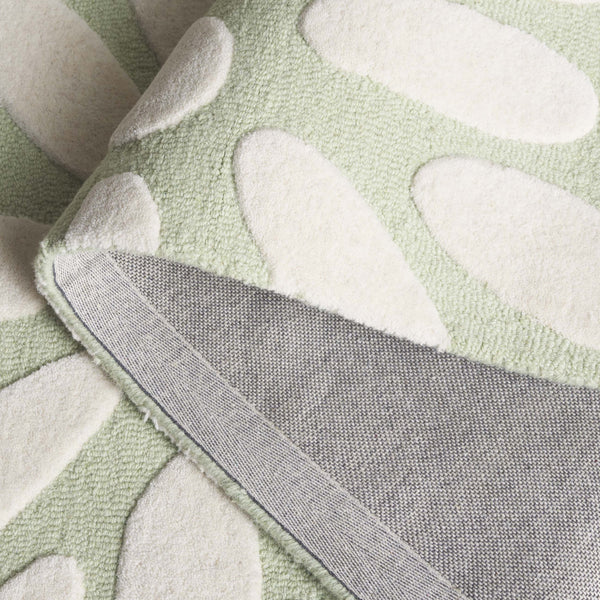 Safavieh Safavieh Kids Hand-tufted Area Rug: Cozy Teal And Ivory Floral Design For Playrooms And Bedrooms Sage ,Ivory Wool Pile Sfk914w-6r