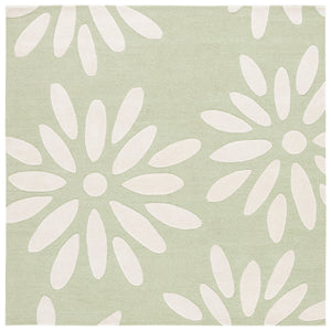Safavieh Safavieh Sage Ivory Hand-Tufted Wool Area Rug 9 X 12 Low-Profile 1/4" Pile Minimalist Chic 9'-0" x 12'-0" SFK914W-9