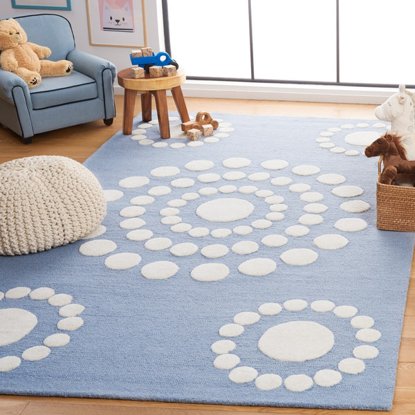 Safavieh Safavieh Kids 924 Hand Tufted Kids Rug Blue / Ivory SFK924M-8