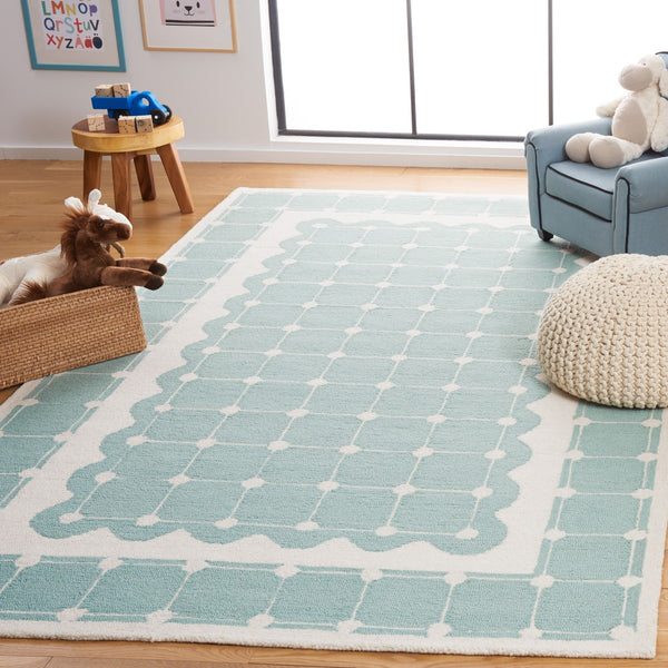 Safavieh Safavieh Kids 927 Hand Tufted Kids Rug Turquoise / Ivory SFK927K-8