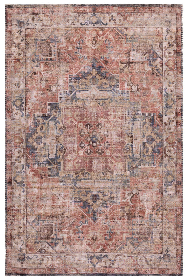 Safavieh Saffron Hand-Woven Natural Pink Area Rug — Jute Blend, Low Pile Durability & Subtle Traditional Charm 6'-0" x 9'-0" SFN401U-6