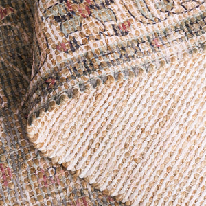 Safavieh Saffron Handwoven Natural & Green Runner Rug — Jute Blend Durability, Textured Hallway Accent 2'-3" x 8'-0" SFN403Y-28