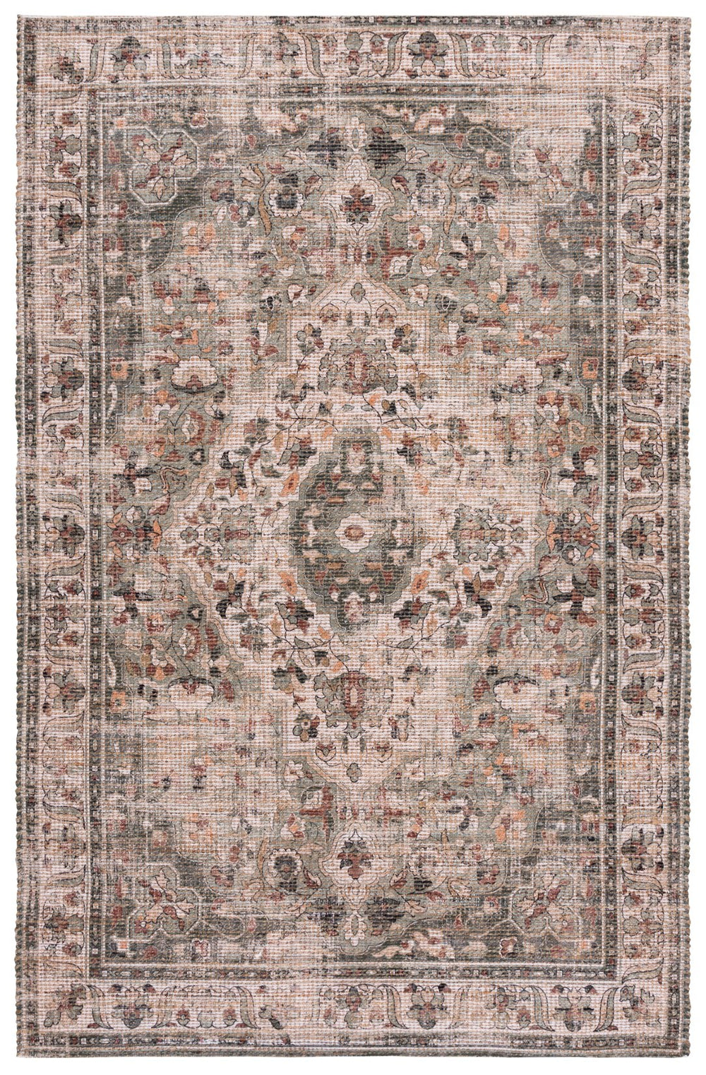 Safavieh Saffron Handwoven Natural & Green Runner Rug — Jute Blend Durability, Textured Hallway Accent 2'-3" x 8'-0" SFN403Y-28