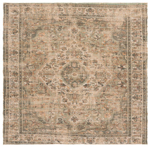 Safavieh Saffron Handwoven Natural & Green Runner Rug — Jute Blend Durability, Textured Hallway Accent 2'-3" x 8'-0" SFN403Y-28