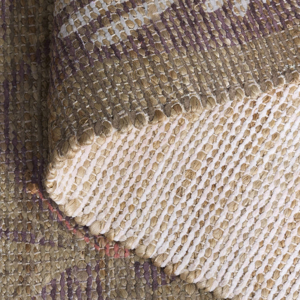 Safavieh Saffron Hand‑Woven Floral Area Rug In Green And Blue — Jute Blend Low‑Profile Comfort For Home Decor 5'-0" x 8'-0" SFN405Y-5