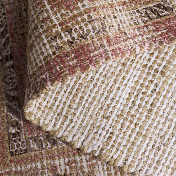 Safavieh Saffron Handcrafted Jute Chenille Area Rug In Ivory And Pink — Low-Profile, Durable, Artisanal Warmth 5'-0" x 8'-0" SFN406A-5