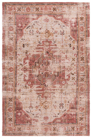 Safavieh Saffron Handcrafted Jute Chenille Area Rug In Ivory And Pink — Low-Profile, Durable, Artisanal Warmth 5'-0" x 8'-0" SFN406A-5