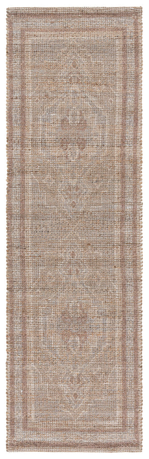 Safavieh Saffron Hand-Woven Natural Taupe Square Rug — Rustic Jute Blend, Low-Profile Durable Texture 6'-0" x 6'-0" SFN407E-6SQ