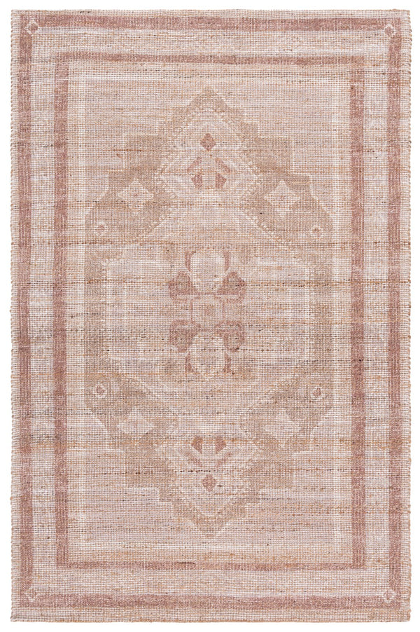 Safavieh Saffron Hand-Woven Natural Taupe Square Rug — Rustic Jute Blend, Low-Profile Durable Texture 6'-0" x 6'-0" SFN407E-6SQ