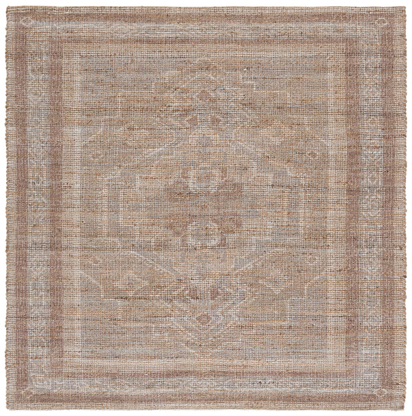 Safavieh Saffron Hand-Woven Natural Taupe Area Rug — Jute Blend Low-Pile Texture, Durable Artisan Style 4'-0" x 6'-0" SFN407E-4