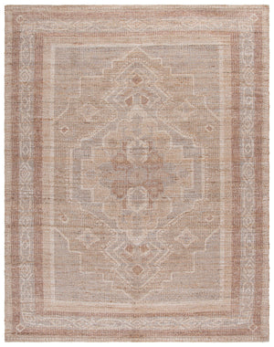 Safavieh Saffron Hand-Woven Natural Taupe Area Rug — Jute Blend Low-Pile Texture, Durable Artisan Style 4'-0" x 6'-0" SFN407E-4