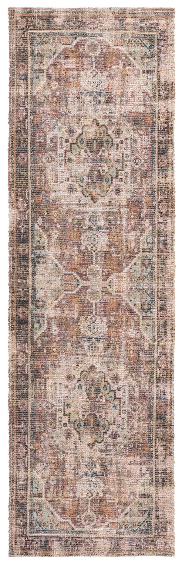 Safavieh Saffron Hand-Woven Ivory And Purple Traditional Area Rug — Jute Chenille Blend, Low-Profile Elegance 9'-0" x 12'-0" SFN410A-9