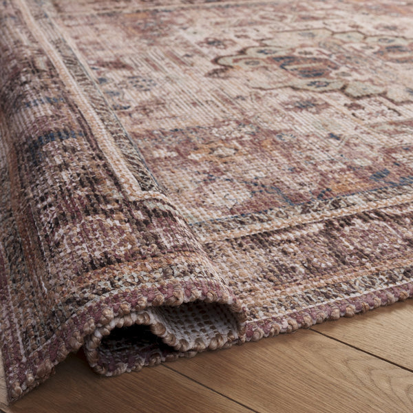 Safavieh Saffron Hand-Woven Ivory And Purple Traditional Area Rug — Jute Chenille Blend, Low-Profile Elegance 9'-0" x 12'-0" SFN410A-9