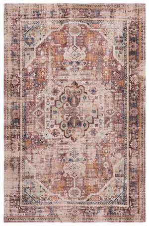 Safavieh Saffron Hand-Woven Ivory And Purple Traditional Area Rug — Jute Chenille Blend, Low-Profile Elegance 9'-0" x 12'-0" SFN410A-9