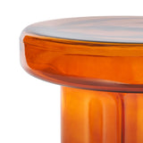 Safavieh Patterson Glass Accent Table Orange SFV1201A