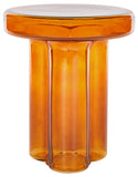 Safavieh Patterson Glass Accent Table Orange SFV1201A