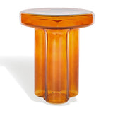 Safavieh Patterson Glass Accent Table Orange SFV1201A