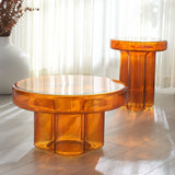 Safavieh Patterson Glass Accent Table Orange SFV1201A