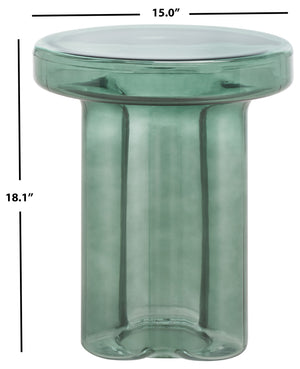Safavieh Patterson Glass Accent Table Green SFV1201B