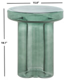 Safavieh Patterson Glass Accent Table Green SFV1201B