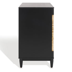 Safavieh Roseanne Banana Stem Nightstand Black / Natural Wood / Banana Stem SFV1309A