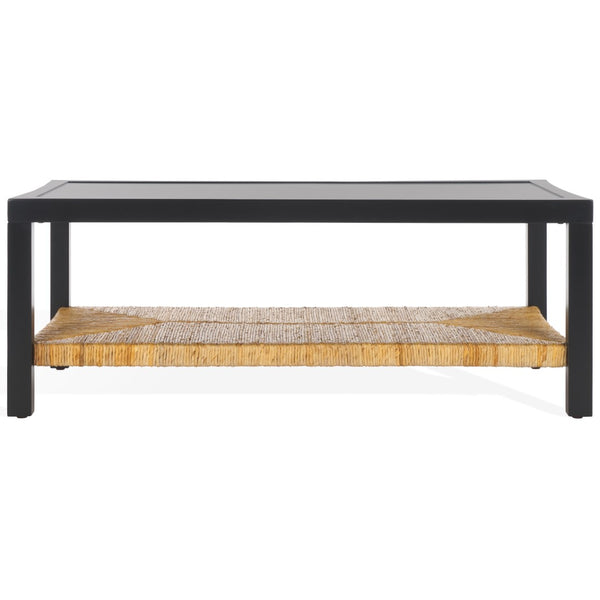 Safavieh Berlynne Banana Stem Shelf Coffee Table Black / Natural SFV1313A