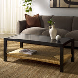 Safavieh Berlynne Banana Stem Shelf Coffee Table Black / Natural SFV1313A