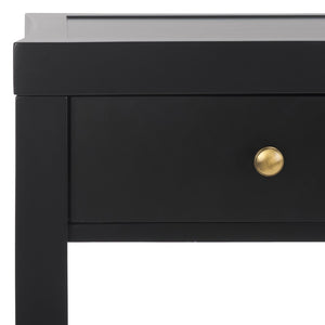 Safavieh Berlynne Banana Stem Shelf Console Table Black / Natural SFV1314A