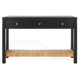 Safavieh Berlynne Banana Stem Shelf Console Table Black / Natural SFV1314A