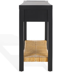 Safavieh Berlynne Banana Stem Shelf Console Table Black / Natural SFV1314A