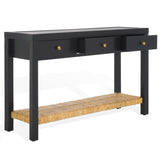 Safavieh Berlynne Banana Stem Shelf Console Table Black / Natural SFV1314A