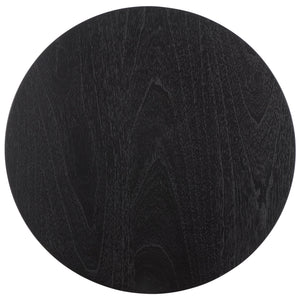 Safavieh Audriella Round Wood Accent Table - Elegant Mahogany Design With Mindy Veneer For Stylish Home Decor Black 100% Wood Sfv1315a