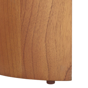 Safavieh Audriella Round Wood Accent Table - Elegant Mahogany Design With Mindy Veneer For Stylish Home Decor Natural 100% Wood Sfv1315b