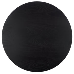 Safavieh Audriella Round Wood Coffee Table - Elegant Centerpiece For Modern Living Rooms With Stunning Finish Black 100% Wood Sfv1316a