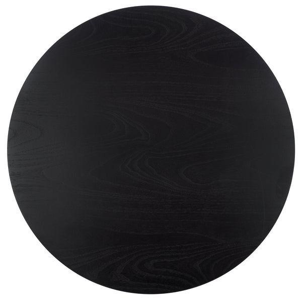 Safavieh Audriella Round Wood Coffee Table - Elegant Centerpiece For Modern Living Rooms With Stunning Finish Black 100% Wood Sfv1316a