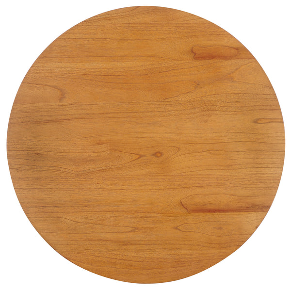 Safavieh Audriella Round Wood Coffee Table - Elegant Centerpiece For Modern Living Rooms With Stunning Finish Natural 100% Wood Sfv1316b