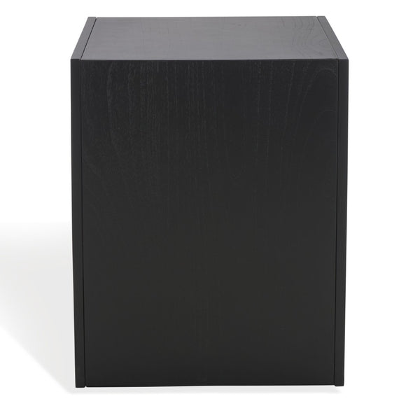 Safavieh TAWNEY C Wood Accent Table – Stylish Contemporary Design for Small Spaces and Elegant Interiors Black SFV1317A