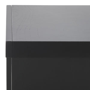 Safavieh TAWNEY C Wood Accent Table – Stylish Contemporary Design for Small Spaces and Elegant Interiors Black SFV1317A