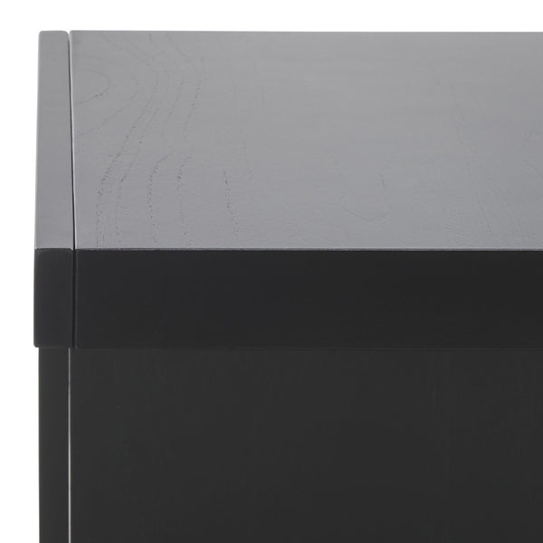 Safavieh TAWNEY C Wood Accent Table – Stylish Contemporary Design for Small Spaces and Elegant Interiors Black SFV1317A