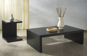 Safavieh TAWNEY C Wood Accent Table – Stylish Contemporary Design for Small Spaces and Elegant Interiors Black SFV1317A