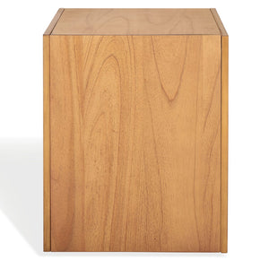 Safavieh TAWNEY C Wood Accent Table – Stylish Contemporary Design for Small Spaces and Elegant Interiors Natural SFV1317B