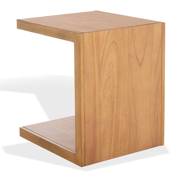 Safavieh TAWNEY C Wood Accent Table – Stylish Contemporary Design for Small Spaces and Elegant Interiors Natural SFV1317B