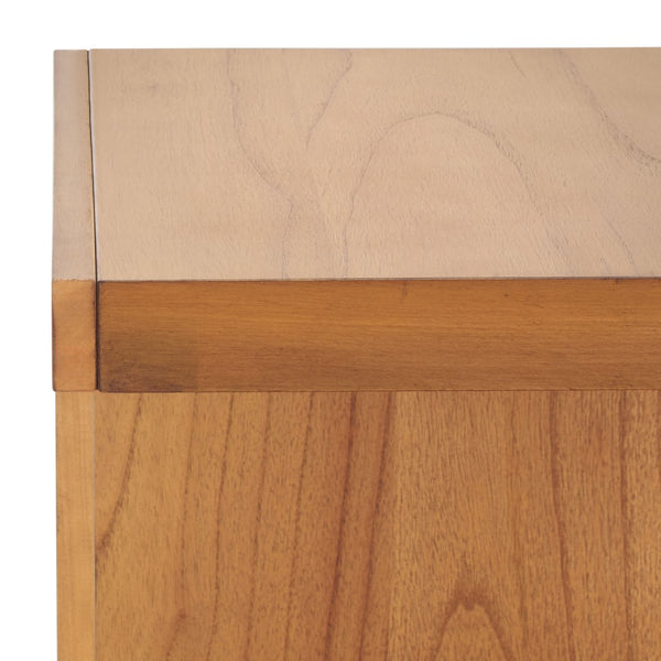 Safavieh TAWNEY C Wood Accent Table – Stylish Contemporary Design for Small Spaces and Elegant Interiors Natural SFV1317B