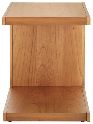 Safavieh TAWNEY C Wood Accent Table – Stylish Contemporary Design for Small Spaces and Elegant Interiors Natural SFV1317B