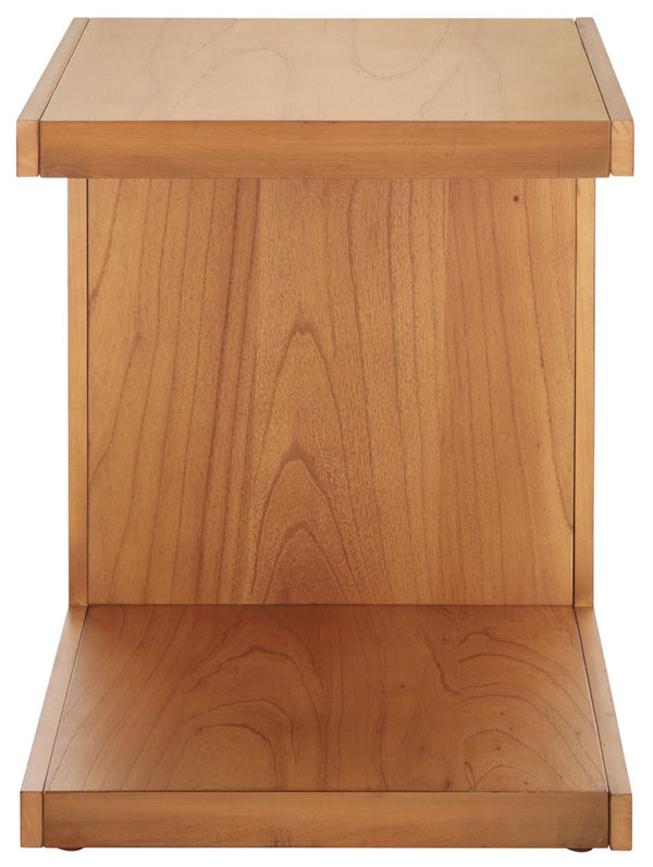 Safavieh TAWNEY C Wood Accent Table – Stylish Contemporary Design for Small Spaces and Elegant Interiors Natural SFV1317B
